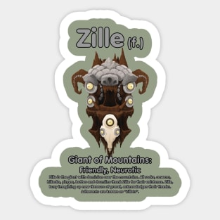 Zille Sticker